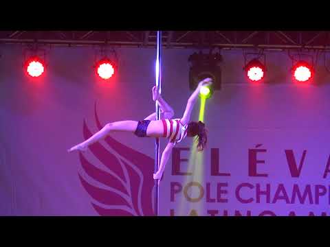 1º LUGAR POLE DANCE MINI KIDS PRINCIPIANTES "ELÉVATE POLE CHAMPIONSHIP CHILE 2017" - Isabella Adjaeb