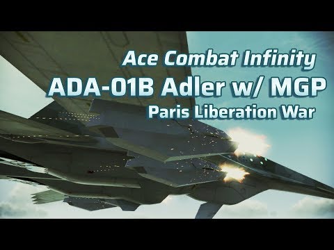 Ace Combat Infinity | Lv.12 ADA-01B | "I Love MGP" Challenge over Paris