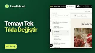 Sitenin Temasını Tek Tıkla Değiştir + Sürüm Geçmişi | Lime Rehberi #6