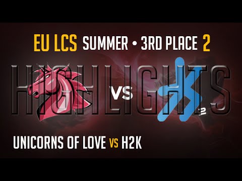 Unicorns of Love vs H2K Game 2 | HIGHLIGHTS PLAYOFFS 3rd Place EU LCS Summer S5 2015 | UOL vs H2K G2