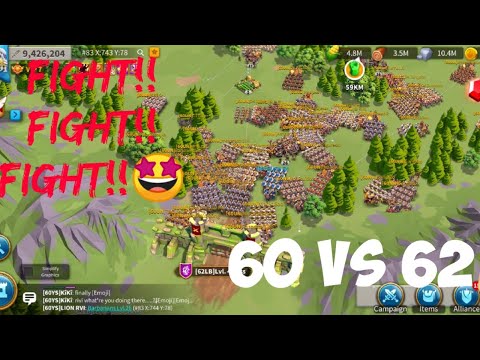 Level 4 Pass Fight in KvK🤩| Rise of Kingdoms | ROK