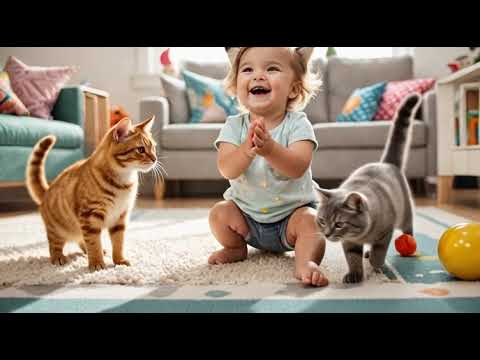 Toddler Vs FEISTY Cat Who Will Win This Playful Challenge?