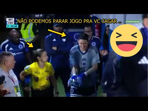 The referee stopped the Cruzeiro game so Cássio could go to the bathroom. "He took too long and t...