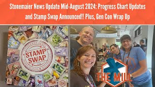 Stonemaier News Update August 2024: Progress Chart Update and Stamp Swap Announced!! Plus, Gen Con!