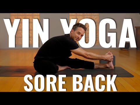 15 Min Yin Yoga for a Sore Back l Gentle Practice to Relieve Back Tension
