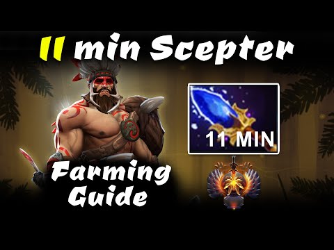 Dota 2 7.29B Beastmaster New Guide solo MID ! how to farm scepter in 11min. 11 min scepter= autowin