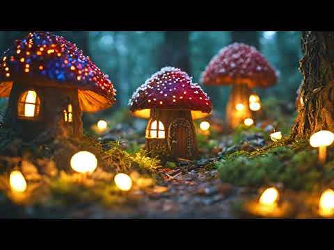 Magical Fairy Village + Calming Fantasy Music | Whimsical Background & Ambiance