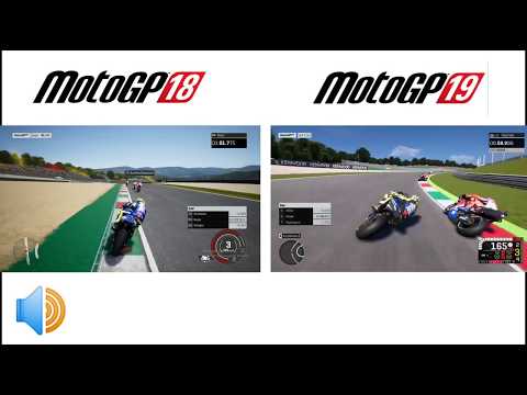 #9 Comparison MOTOGP 18 VS MOTOGP 19 | ENGINE SOUND & GRAPHIC | MUGELLO ITALY | GAMEPLAY | PC