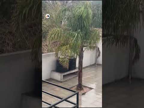 Amaneció nevando en Villa Mercedes