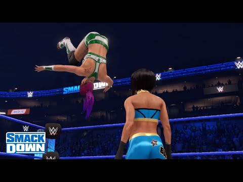 WWE 2K22 SMACKDOWN TEGAN NOX (W/ SHOTZI) VS BAYLEY