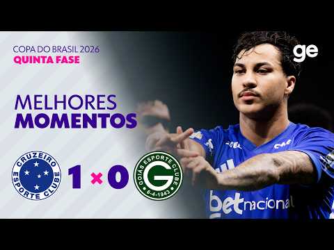 Gols e lances de Cruzeiro x Goiás