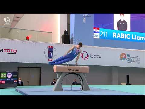 Liam RABIC (CRO) - 2020 junior Europeans, pommel horse final