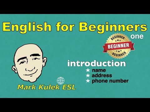 English For Beginners Series - introduction (#1) | Mark Kulek - ESL