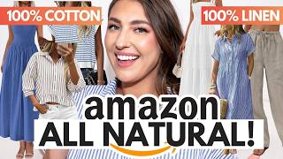 100% Natural! The Best Amazon Cotton & Linen Finds for Summer ☀️