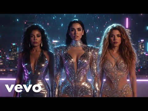 Dua Lipa ft Janet Jackson & Shakira - Levitating Official Music Video