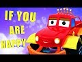 If You Are Happy And You Know It Monster Truck Dan Car Cartoons For Babies
