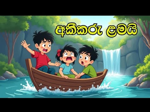 අකීකරු ළමයි  -Sinhala cartoon  |sinhala lama kathandara