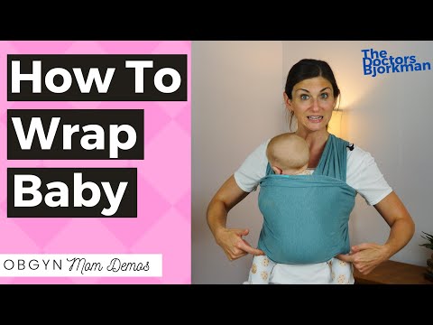 How to Use a Stretchy Wrap with Baby: OBGYN Demos + Shares Safety Tips for Moby, Solly, etc