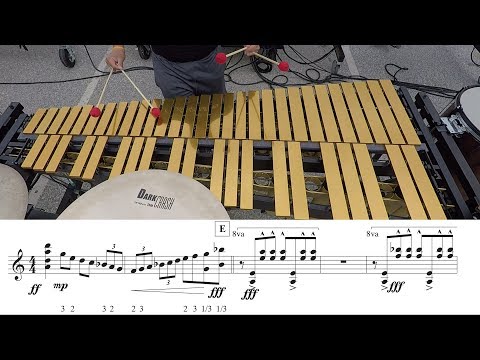 2018 Boston Crusaders Vibes - LEARN THE MUSIC to "Marimba Spiritual"