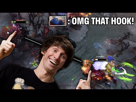Dendi Pudge with His Signature Hook in 7.32!