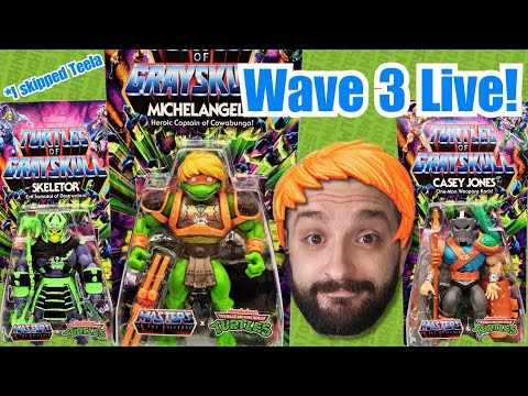 Dat Hair! Turtles of Grayskull Wave 3 Live Unboxing Replay