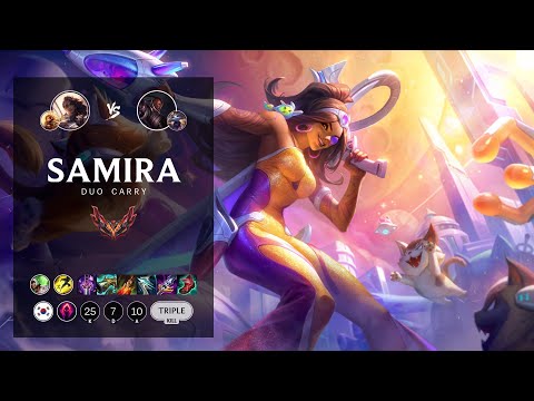 Samira ADC vs Lucian - KR Grandmaster Patch 12.9