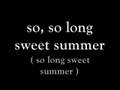So Long Sweet Summer - Dashboard Confessional ...
