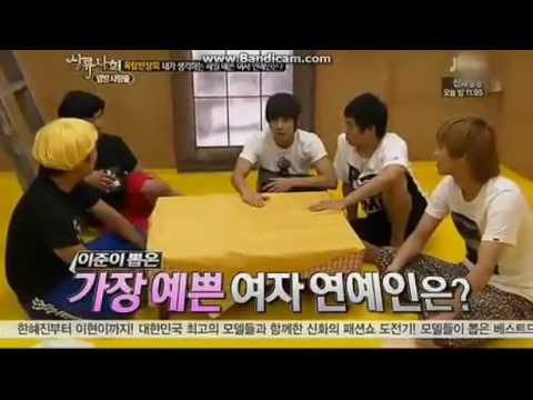 [Clip] 121006 MBLAQ 's Lee Joon Chose miss A Suzy as the prettiest female idol.