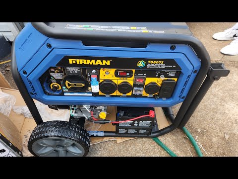 Firman T08073 tri fuel 459cc portable generator.Getting ready for the winter storm fern January 2026