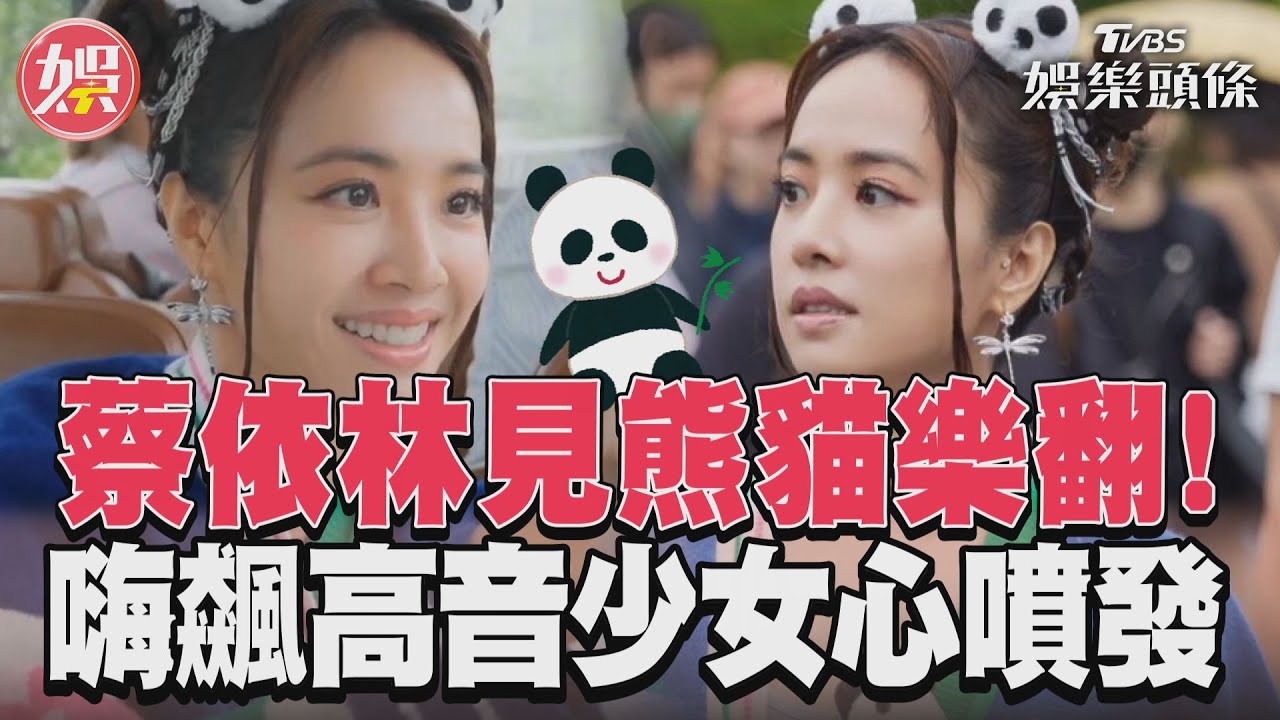 影音/蔡依林見熊貓樂翻! 嗨飆高音少女心噴發