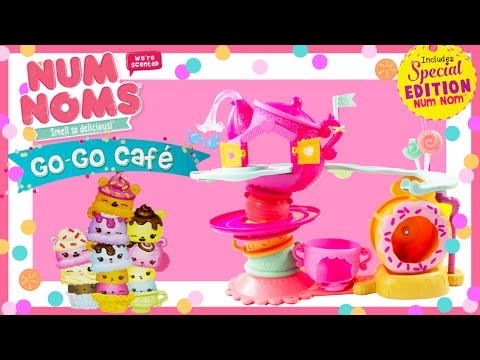 Num Noms Go Go Cafe Playset Track and Donut Wheel Unboxing with Special Editions + Surprise Num Noms Video