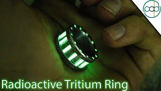 Making a Tritium and Damascus Steel Glow Ring