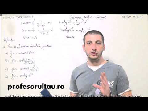 19   cls11   Functii derivabile   derivarea functiei compuse   aplicatii   partea 2