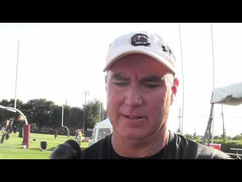 Shawn Elliott after Aug. 21 Gamecocks practice