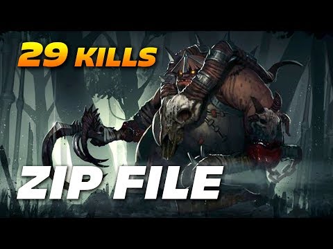 ZIP FILE PUDGE | 29 KILLS OWNAGE | Dota 2 Pro Gameplay