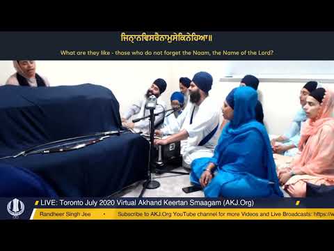 060  Toronto July 2020 Saturday Evening  - Bhai Nirmaljot Singh Jee CA