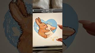 I thought he wanted to mess up our drawing.. #artworkout #drawingapp #ipadgame #artchallenge #art