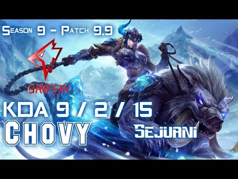 GRF Chovy SEJUANI vs SYLAS Mid - Patch 9.9 KR Ranked