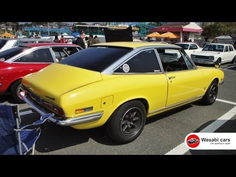 A very hard to miss Isuzu 117 Coupe