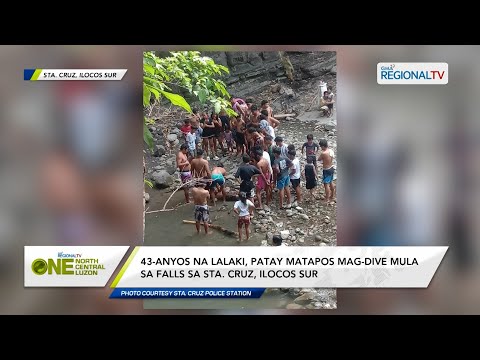 One North Central Luzon: 43-anyos na lalaki, patay matapos mag-dive mula sa falls