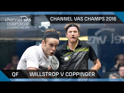 Squash: Willstrop v Coppinger - Channel VAS Championship at St Georges Hill 2016 QF Highlights