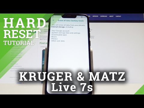 How to Wipe Data in KRUGER & MATZ Live 7s - Factory Reset Solution