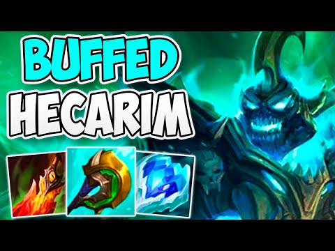 CHALLENGER JUNGLER CARRIES WITH THE OP BUFFED HECARIM | CHALLENGER HECARIM JUNGLE GAMEPLAY | 12.17