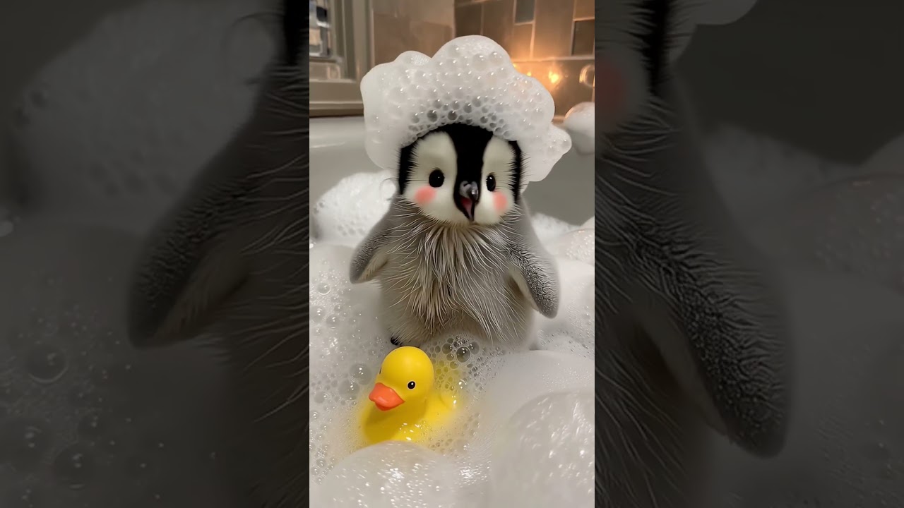 #cute #adoreble #penguin #fluffy #music #christmas #xmas