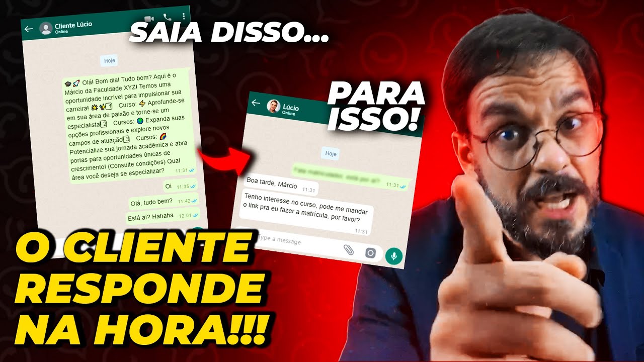 O que fazer para o cliente me responder no WhatsApp