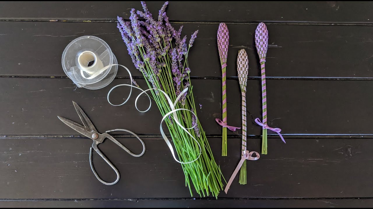 Make Your Own Lavender Wand // weaving with fresh lavender