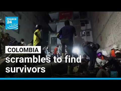 Colombia rescuers race against the clock to search for earthquake survivors