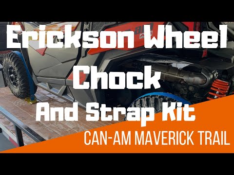 Erickson 09160 Wheel Chock Tie Down Kit for my Can Am Maverick Trail Install and Review