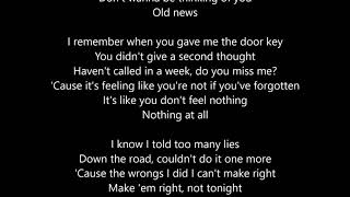 Old News Mitch James Lyrics