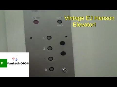 Vintage EJ Hanson Traction Elevator - Dobbs Ferry, New York